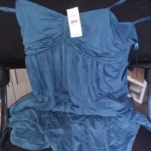 LOFT Blue Sleeveless Blouse